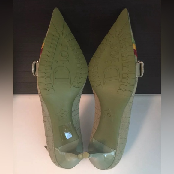 ❌SOLD❌ New Authentic Christian Dior Pump Heel Shoes w/ Silver Hardware 38.5 - Picture 7 of 7